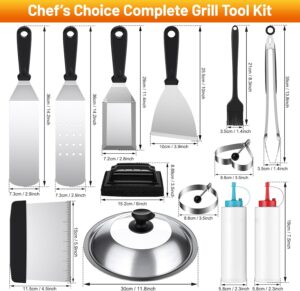 Premium Stainless Steel Griddle Set (14pcs) - Image 3
