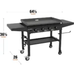 Blackstone 4-Burner Flat Top Propane Griddle with Side Shelves - Image 5