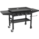 Blackstone 4-Burner Flat Top Propane Griddle with Side Shelves
