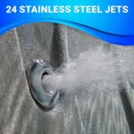 Inland 5-6 Person Indoor Outdoor Plug & Play Hot Tub Spa with 24 Jets, LED Lighting System, Insulated Spa Cover - Image 7