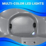 Inland 5-6 Person Indoor Outdoor Plug & Play Hot Tub Spa with 24 Jets, LED Lighting System, Insulated Spa Cover - Image 8