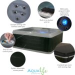 Ariana 6-Person Bench-Style Spa with Built-In Ice Bucket, 30 Jets, 70 Ports, and Cover - Image 2