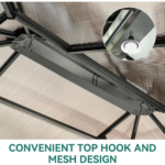 Hardtop Double Roof Gazebo with Netting and Shaded Curtains - Image 4