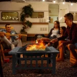 Wood Burning Fire Pit Table with Lid and Cover - Image 2