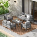 Modern Aluminum Outdoor Patio Furniture Set