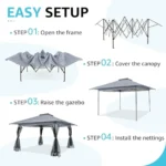 Pop Up Canopy Gazebo (13x13ft) - Image 2