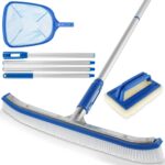 Professional Swimming Pool Brush and Net Set with Telescopic Pole