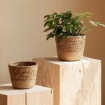 Natural Woven Flowerpot Basket
