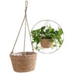 Hanging Woven Flowerpot Basket - Image 4