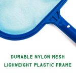 Professional Pool Skimmer Net Tool with Telescopic Pole and Nylon Mesh Net - Image 6