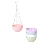Hanging Rattan Style Flowerpot - Image 2