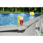 Bestway Hydrium Galvanized Steel Wall Above Ground Swimming Pool Set (20' x 12' x 48") with Sand Filter, Skimmer, Ladder, Ground Cloth, Cover - Image 6